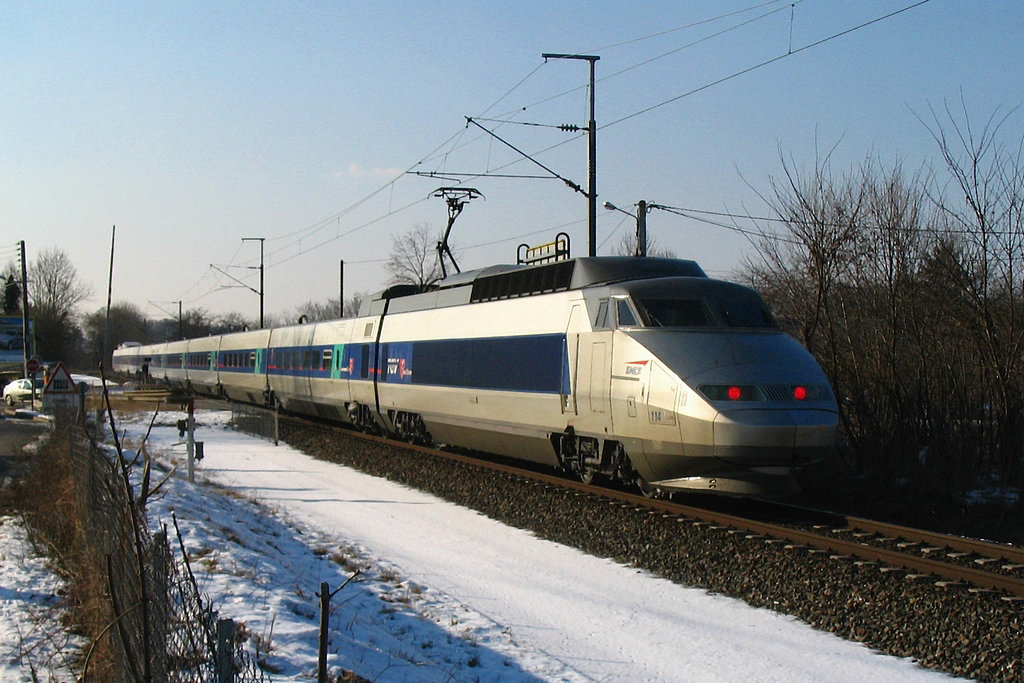 Ligne de Coeur dans la neige