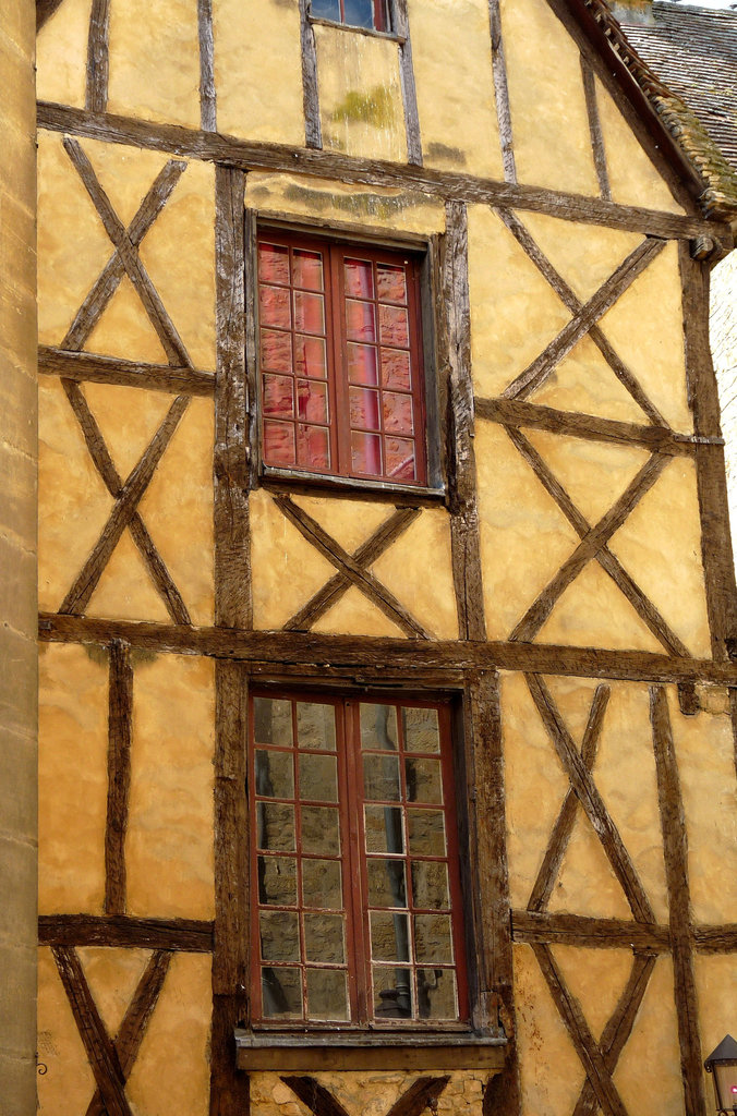 Sarlat- Patterns in Wood, Glass and Stone