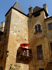 Sarlat- Corner of a Medieval Courtyard