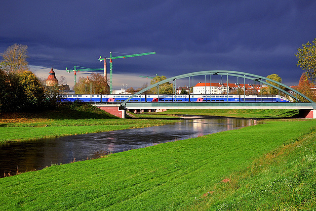 Ciel plombé sur le Murg