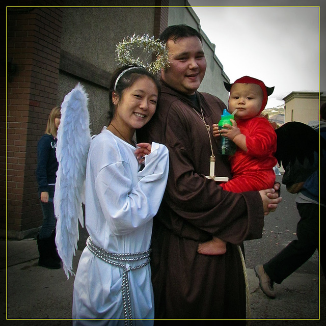 Friar Tuck, Angel and Baby Devil