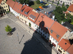 Altenburg - Schatten des Nicolaikirchturms