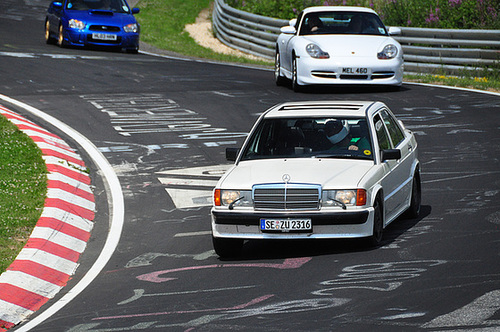 Nordschleife weekend – White Benz and Porsche