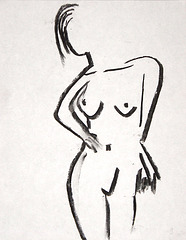 Simply defined, at Life drawing session, North Pole Grange, 29 December 2010