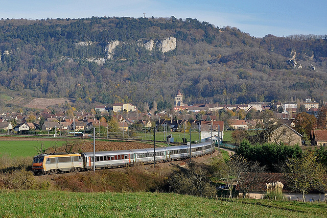 Train Corail à Poligny