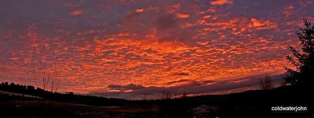 This evening's skies...panorama