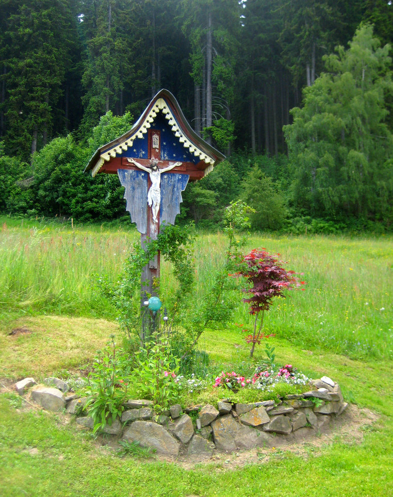 Wegkreuz beim Kahn, Obergreutschach