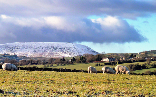 Pendle Hill in Winter.