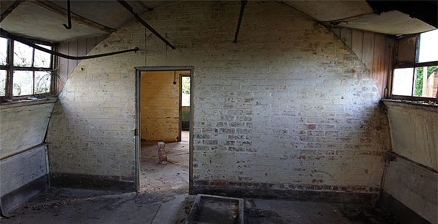 Nissen hut interior