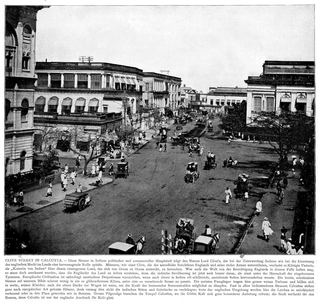 Clive Street in Calcutta, India