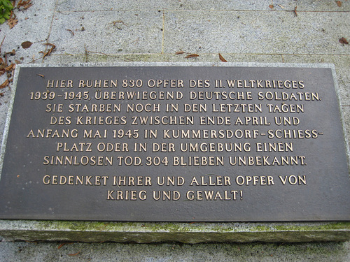 Denkmal 2.Weltkrieg - Kummersdorf-Gut