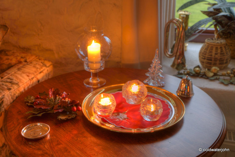 By candlelight