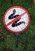 No Snakes Allowed - garden sign