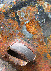 Rusty Texture with Bullet Hole