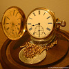 Reflections of Time...18k. Gold Hahn Landeron pocket watch presented to the original 'Coldwaterjohn' on his retirement from the Seaforth Highlanders
