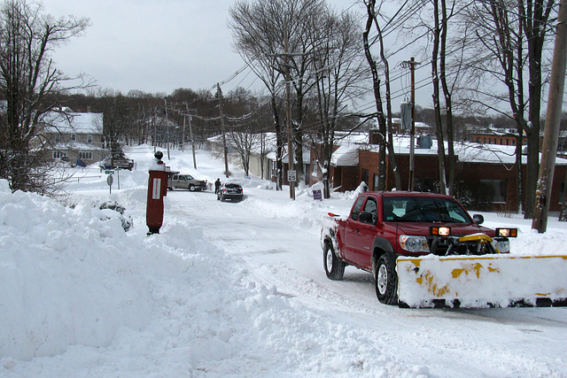 Plowing the streets