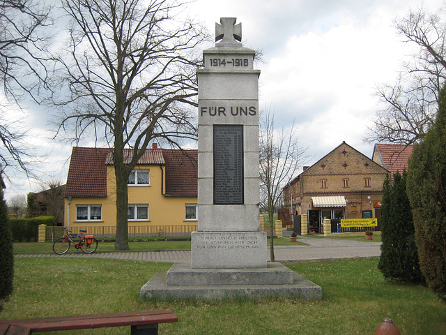 Denkmal Weltkriege - Rehagen