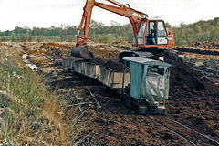 Loading the peat