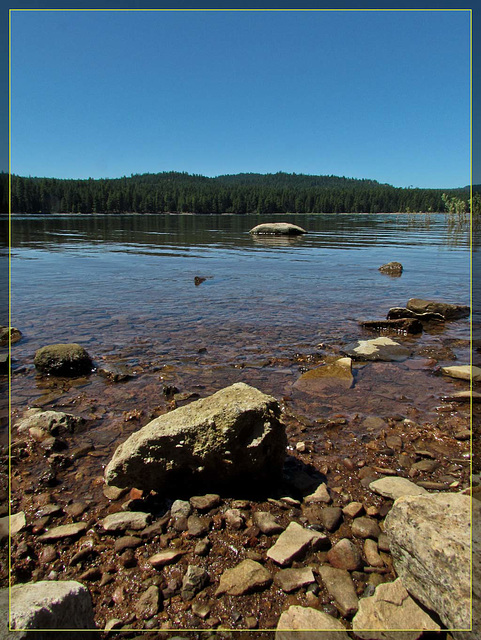 Rocky Shore of Howard Prairie Lake