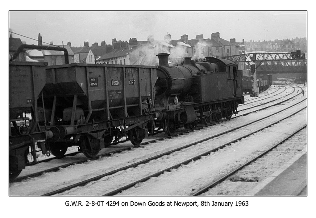 GWR 2-8-0T Newport 8.1.1963