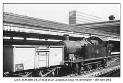 GWR 0-6-2T 6618 Snow Hill Birmingham 26 4 1962