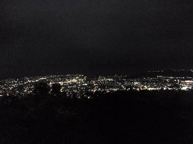 Tokushima from the mountaintop
