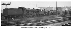 WR Bristol Bath Road shed 24 8 53 photo by John Sutters