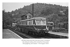 GW diesel railcar W20W at Ledbury - 15.8.1955