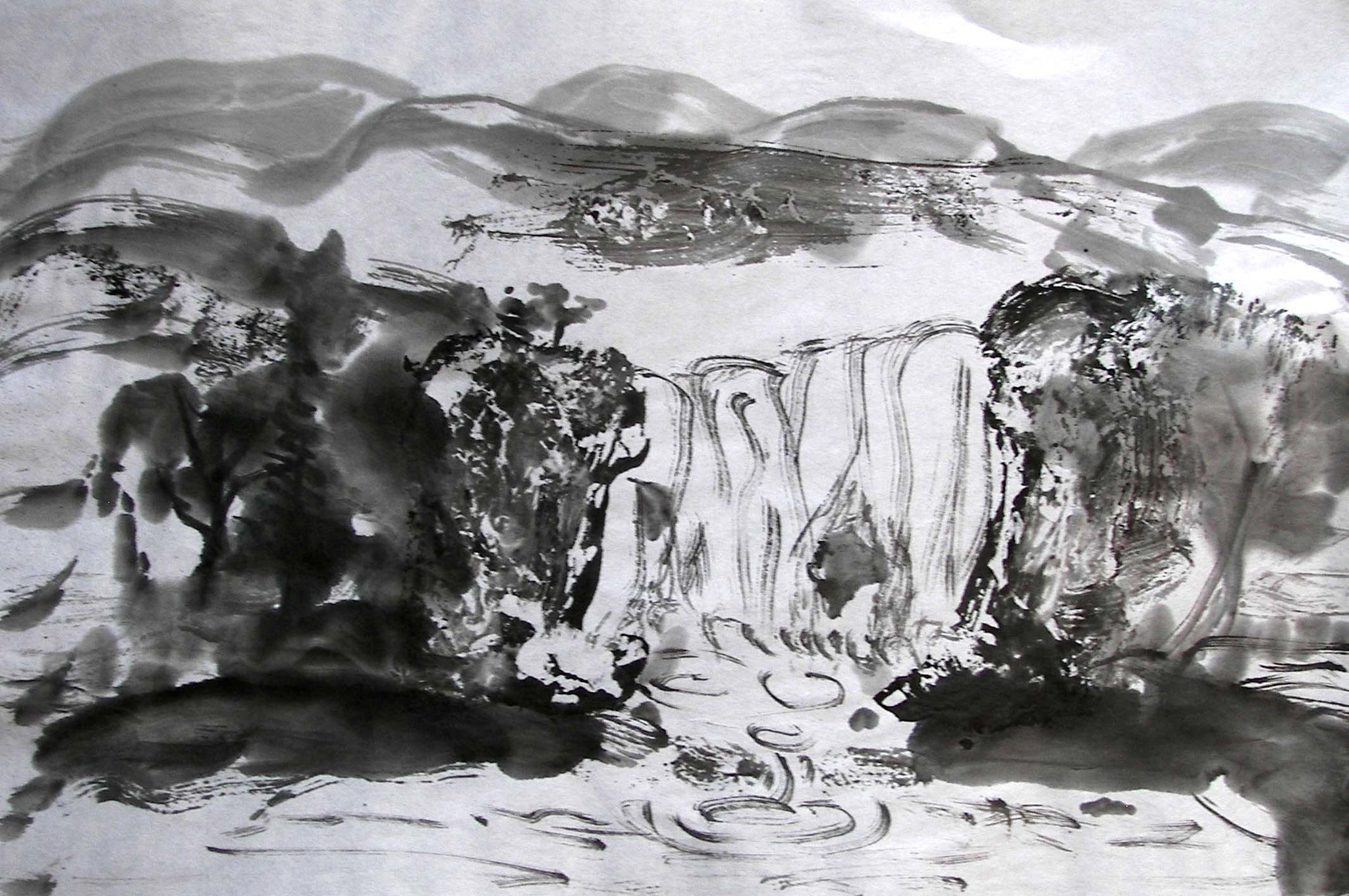 A Waterfall on Shikoku Island