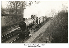 GWR 3821 Highbridge c1963