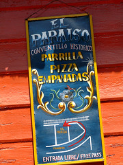 La Boca Restaurant Sign