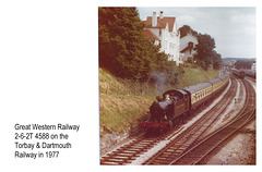 GWR 4588 on Torbay & Dartmouth Railway 1977