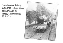 GWR 7827 Lydham Manor at Paignton on 28.5.1973