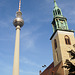 Berlin - Marienkirche vs. Fernsehturm
