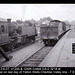 LMSR 2-6-2T  41245 & GWR Collett 0-6-0 3218 at Cheddar on last day of Yatton Wells Cheddar Valley line - 7.9.1963