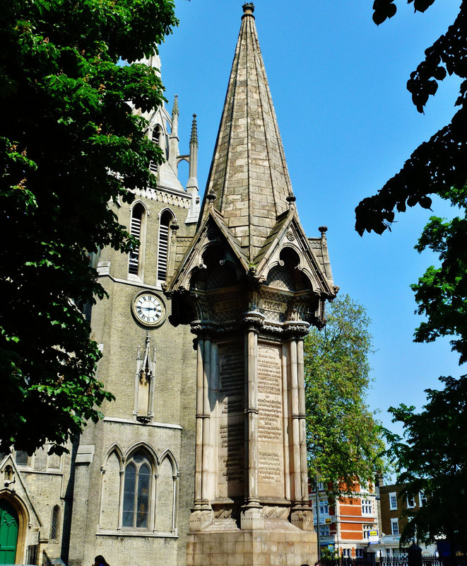 martyrs' memorial, stratford churchyard