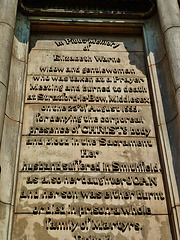 martyrs' memorial, stratford churchyard