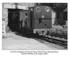 Talyllyn Railway 0-4-0T 2 Dolgoch Towyn Wharf 31 8 1964