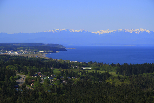 Whidbey Island, the Olympic Mountains and the Straits of Juan de Fuca