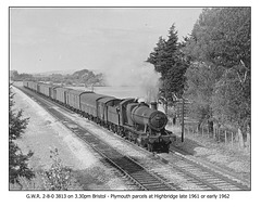 GWR 2-8-0 3813 Highbridge winter 61-62