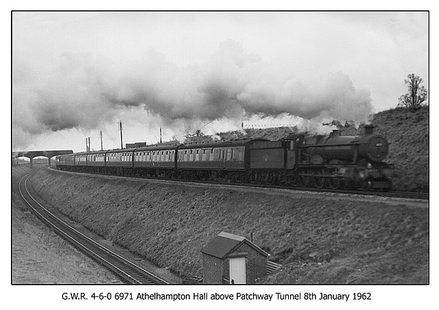 GWR 460 6971 Athelhampton Hall Patchway 8 1 1962