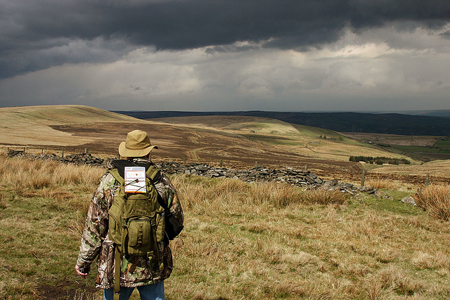 Looking towards Foul Clough Colliery