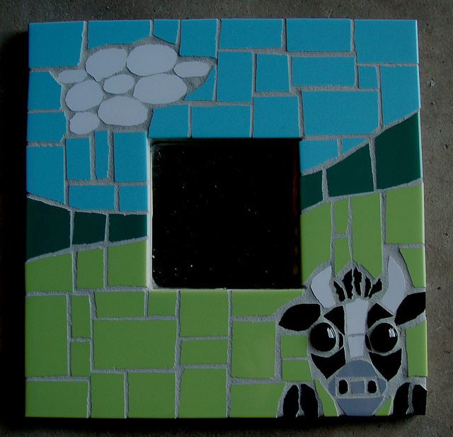 peeking cow III