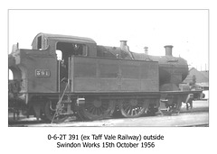 0-6-2T 391 (Ex Taff Vale Railway) 15 10 56