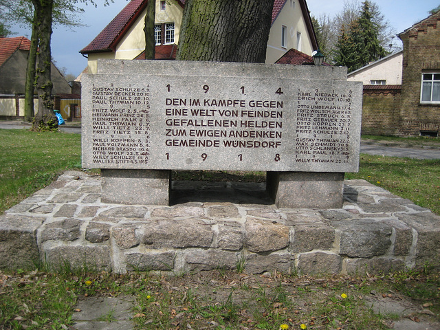 Denkmal 1.Weltkrieg - Wünsdorf