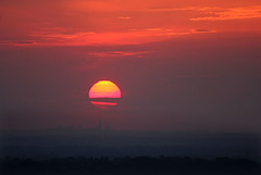 Sunset over Fiddler's Ferry