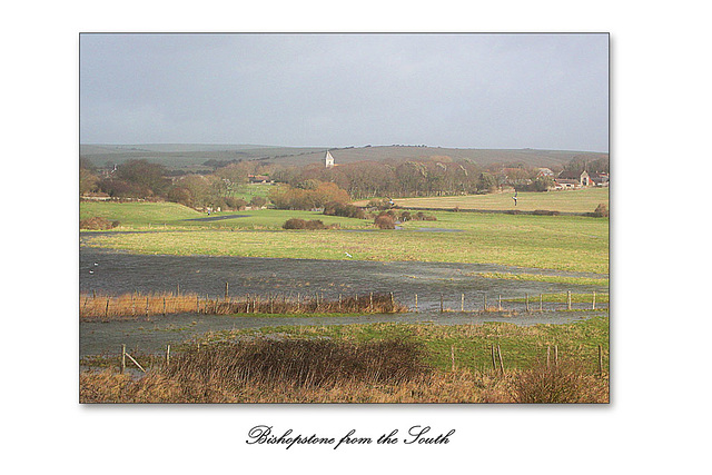 Bishopstone from the South 15 2 2014 closer