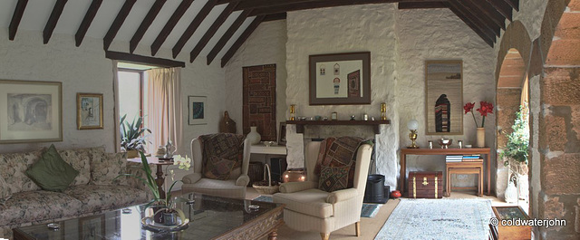 Drawing room in afternoon light