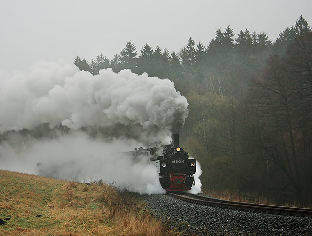 Steamy scenes in the mist