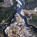 Aerial View of Bow River In Banff National Park